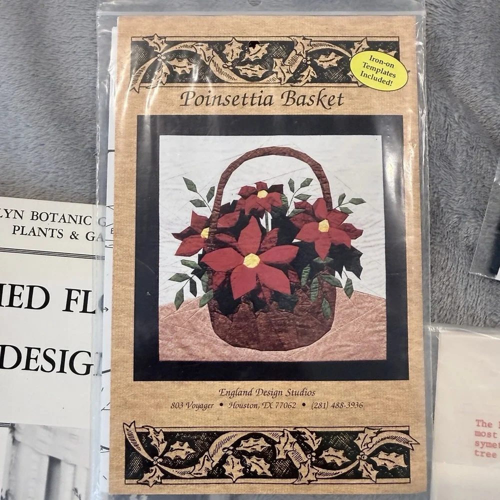Vtg Applique Quilt Pattern Lot Hawaiian Sashiko Alphabet Poakalani 9pc Craft Lot